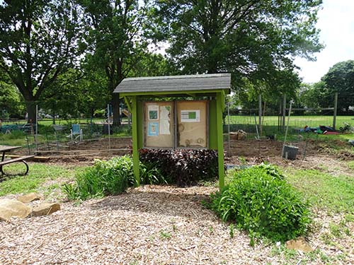 Information Kiosk at the Community Gardens